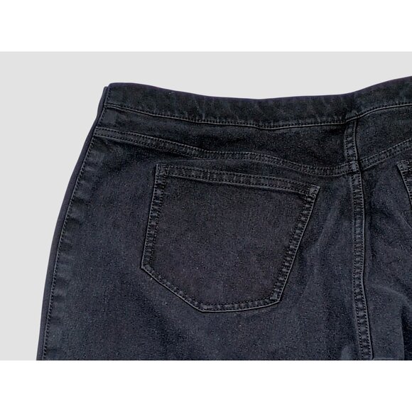 MMLaFleur Pants Womens 16 Black Slim Straight Leg Stretch Back Pockets Office - Picture 6 of 8